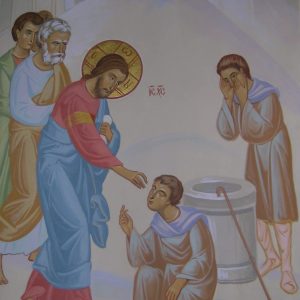 guérison de l'aveugle né